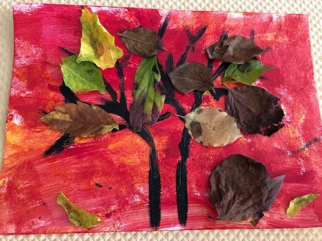 Arbre d'automne fatou et Albane 2
