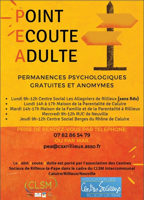Flyer POINT ECOUTE ADULTE